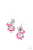 Saved by the SHELL - Pink Earrings - Paparazzi Accessories Earrings Bedazzle Me Pretty Mobile Fashion Boutique
