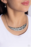 Say You QUILL - White Necklace - Paparazzi Accessories Necklace Bedazzle Me Pretty Mobile Fashion Boutique