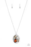 Scandalously Scattered - Brown Necklace - Paparazzi Accessories Necklace Bedazzle Me Pretty Mobile Fashion Boutique