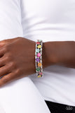 Scattered Springtime - Multi Bracelet - Paparazzi Accessories Bracelet Bedazzle Me Pretty Mobile Fashion Boutique