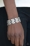 Scattered Starlight - Black Bracelet - Paparazzi Accessories Bracelet Bedazzle Me Pretty Mobile Fashion Boutique