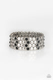 Scattered Starlight - Black Bracelet - Paparazzi Accessories Bracelet Bedazzle Me Pretty Mobile Fashion Boutique