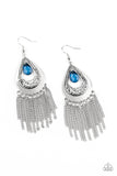 Scattered Storms - Blue Earrings - Paparazzi Accessories Earrings Bedazzle Me Pretty Mobile Fashion Boutique