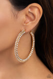 Scintillating Sass - Gold Earrings - Paparazzi Accessories Earrings Bedazzle Me Pretty Mobile Fashion Boutique