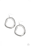 Scintillating Shareholder - Silver Earrings - Paparazzi Accessories Earrings Bedazzle Me Pretty Mobile Fashion Boutique