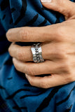Scintillating Smolder - Silver Ring - Paparazzi Accessories Ring Bedazzle Me Pretty Mobile Fashion Boutique