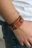 Scout It Out - Brown Bracelet - Paparazzi Accessories Bracelet Bedazzle Me Pretty Mobile Fashion Boutique