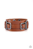 Scout It Out - Brown Bracelet - Paparazzi Accessories Bracelet Bedazzle Me Pretty Mobile Fashion Boutique