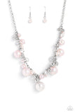 Scratched Shimmer - Pink Necklace - Paparazzi Accessories Necklace Bedazzle Me Pretty Mobile Fashion Boutique