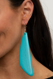 Scuba Dream - Blue Earrings - Paparazzi Accessories Earrings Bedazzle Me Pretty Mobile Fashion Boutique