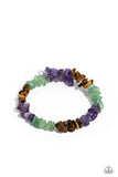 Sculpted Showcase - Purple Bracelet - Paparazzi Accessories Bracelet Bedazzle Me Pretty Mobile Fashion Boutique