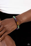 Sculpted Showcase - Purple Bracelet - Paparazzi Accessories Bracelet Bedazzle Me Pretty Mobile Fashion Boutique