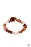 Sculpted Showcase - Red Bracelet - Paparazzi Accessories Bracelet Bedazzle Me Pretty Mobile Fashion Boutique