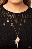 Sea CONCH - Gold Necklace - Paparazzi Accessories Necklace Bedazzle Me Pretty Mobile Fashion Boutique