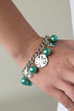 SEA In A New Light - Green Bracelet - Paparazzi Accessories Bracelet Bedazzle Me Pretty Mobile Fashion Boutique