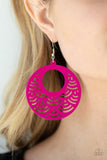 SEA Le Vie! - Pink Earrings - Paparazzi Accessories Earrings Bedazzle Me Pretty Mobile Fashion Boutique