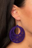 SEA Le Vie! - Purple Earrings - Paparazzi Accessories Earrings Bedazzle Me Pretty Mobile Fashion Boutique