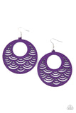 SEA Le Vie! - Purple Earrings - Paparazzi Accessories Earrings Bedazzle Me Pretty Mobile Fashion Boutique
