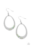 Seafoam Shimmer - Green Earrings - Paparazzi Accessories Earrings Bedazzle Me Pretty Mobile Fashion Boutique