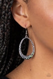 Seafoam Shimmer - Green Earrings - Paparazzi Accessories Earrings Bedazzle Me Pretty Mobile Fashion Boutique