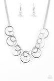 Seafront Scene - White Necklace - Paparazzi Accessories Necklace Bedazzle Me Pretty Mobile Fashion Boutique