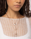 Seashell Sonata - Rose Gold Necklace - Paparazzi Accessories Necklace Bedazzle Me Pretty Mobile Fashion Boutique