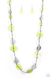 Seashore Spa - Green Necklace - Paparazzi Accessories Necklace Bedazzle Me Pretty Mobile Fashion Boutique
