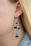 Seaside Catch - Black Earrings - Paparazzi Accessories Earrings Bedazzle Me Pretty Mobile Fashion Boutique