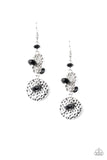 Seaside Catch - Black Earrings - Paparazzi Accessories Earrings Bedazzle Me Pretty Mobile Fashion Boutique