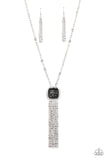 Seaside Season - Black Necklace - Paparazzi Accessories Necklace Bedazzle Me Pretty Mobile Fashion Boutique