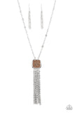 Seaside Season - Brown Necklace - Paparazzi Accessories Necklace Bedazzle Me Pretty Mobile Fashion Boutique