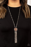 Seaside Season - Brown Necklace - Paparazzi Accessories Necklace Bedazzle Me Pretty Mobile Fashion Boutique