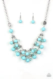 Seaside Soiree - Blue Necklace - Paparazzi Accessories Necklace Bedazzle Me Pretty Mobile Fashion Boutique