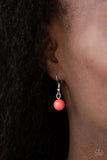Seaside Soiree - Orange Necklace - Paparazzi Accessories Necklace Bedazzle Me Pretty Mobile Fashion Boutique