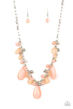 Seaside Solstice - Pink Necklace - Paparazzi Accessories Necklace Bedazzle Me Pretty Mobile Fashion Boutique