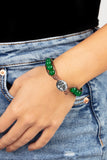 Seasonal Bounty - Green Bracelet - Paparazzi Accessories Bracelet Bedazzle Me Pretty Mobile Fashion Boutique