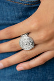 Seasonal Shine - Silver Ring - Paparazzi Accessories Ring Bedazzle Me Pretty Mobile Fashion Boutique