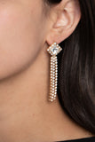 Seasonal Sparkle - Gold Post Earrings - Paparazzi Accessories Post Earrings Bedazzle Me Pretty Mobile Fashion Boutique