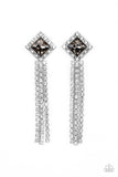 Seasonal Sparkle - Silver Post Earrings - Paparazzi Accessories Post Earrings Bedazzle Me Pretty Mobile Fashion Boutique