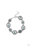 Secret Garden Glamour - Blue Bracelet - Paparazzi Accessories Bracelet Bedazzle Me Pretty Mobile Fashion Boutique