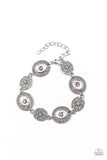 Secret Garden Glamour - Purple Bracelet - Paparazzi Accessories Bracelet Bedazzle Me Pretty Mobile Fashion Boutique