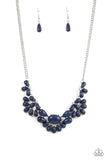 Secret GARDENISTA - Blue Necklace - Paparazzi Accessories Necklace Bedazzle Me Pretty Mobile Fashion Boutique
