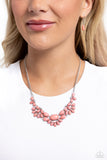 Secret GARDENISTA - Pink Necklace - Paparazzi Accessories Necklace FS-Bedazzle Me Pretty Mobile Fashion Boutique