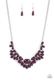 Secret GARDENISTA - Purple Necklace - Paparazzi Accessories Necklace Bedazzle Me Pretty Mobile Fashion Boutique
