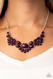 Secret GARDENISTA - Purple Necklace - Paparazzi Accessories Necklace Bedazzle Me Pretty Mobile Fashion Boutique