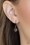 Secret Heart - Copper Necklace - Paparazzi Accessories Necklace Bedazzle Me Pretty Mobile Fashion Boutique