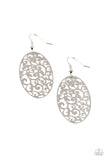 Secret Orchards - Silver Earrings - Paparazzi Accessories Earrings Bedazzle Me Pretty Mobile Fashion Boutique