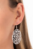 Secret Orchards - Silver Earrings - Paparazzi Accessories Earrings Bedazzle Me Pretty Mobile Fashion Boutique