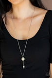 Secret Shimmer - Yellow Necklace - Paparazzi Accessories Necklace Bedazzle Me Pretty Mobile Fashion Boutique