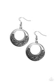 Secret Vineyards - Silver Earrings - Paparazzi Accessories Earrings Bedazzle Me Pretty Mobile Fashion Boutique